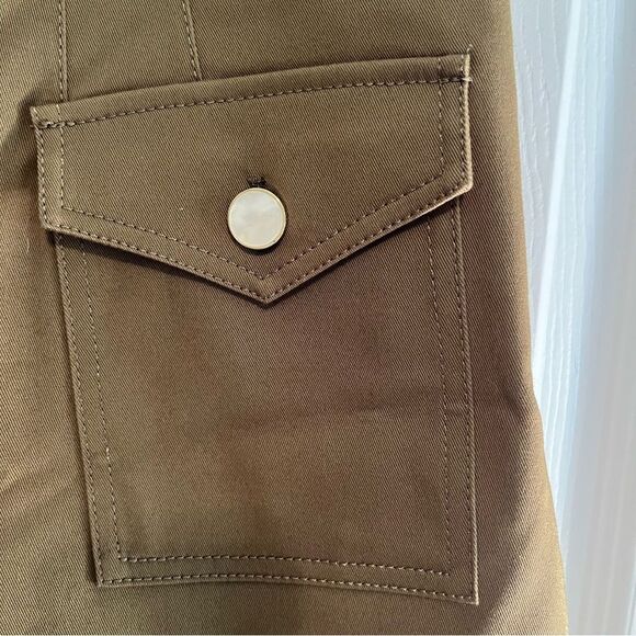 Derek Lam Khaki Button-Front Skort NWT! - Picture 4 of 11